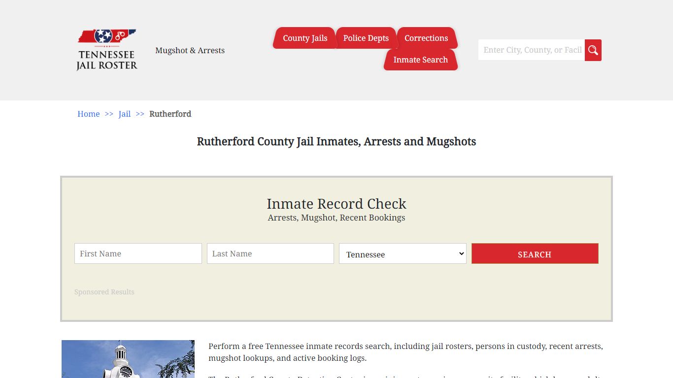 Rutherford County Jail Inmates, Arrests and Mugshots